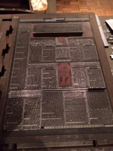 Ink, Hot Lead and Sheet metal